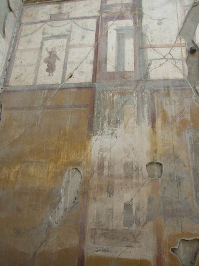 VII.4.31 Pompeii. March 2009. Room 12. Oecus. West wall.