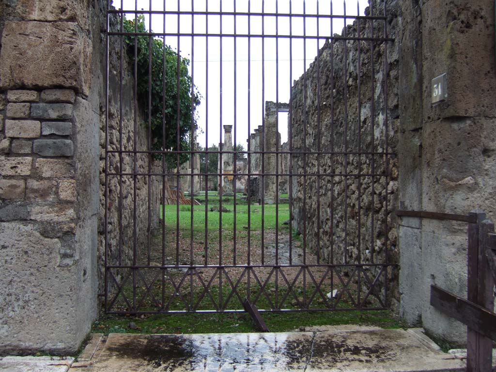 VII.4.31 Pompeii. May 2010. Room 2, south-east corner of atrium.