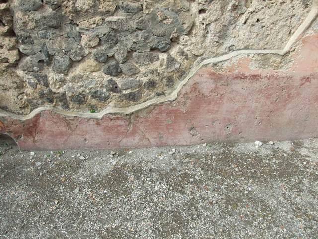VII.4.48 Pompeii. December 2007. Room 18.  Exedra. East wall. 