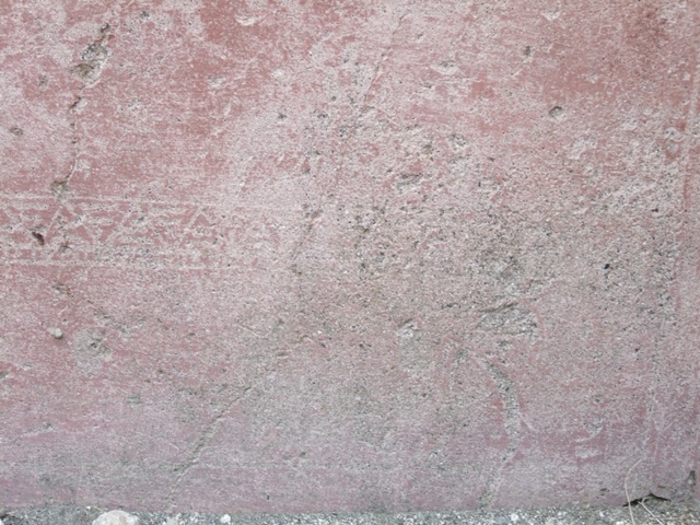 VII.4.48 Pompeii. December 2007. Room 18.  Exedra. East wall. Wall painting of Apollo.  See Helbig, W., 1868. Wandgemälde der vom Vesuv verschütteten Städte Campaniens. Leipzig: Breitkopf und Härtel. (221)
