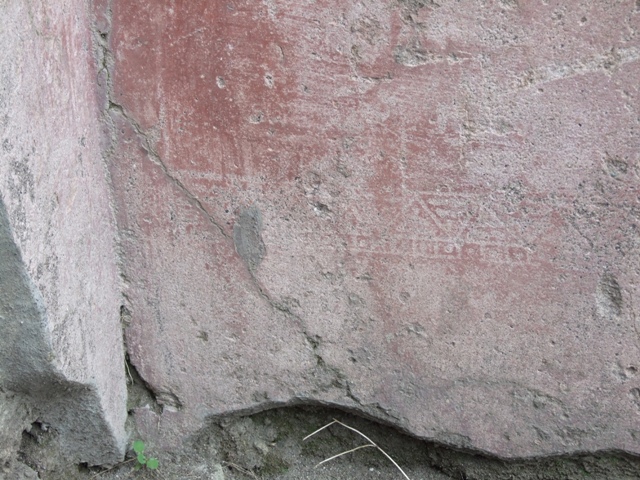 VII.4.48 Pompeii. December 2007.  Room 18.  Exedra. North wall. 
