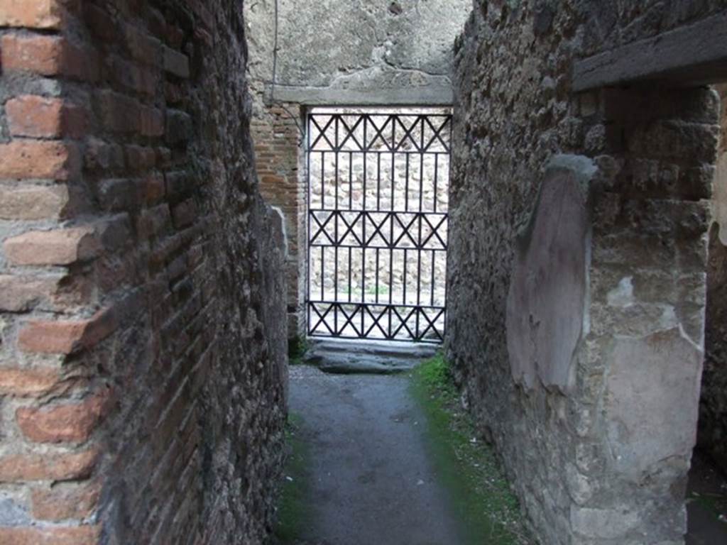 VII.4.48 Pompeii. December 2007. Room 20, corridor leading to entrance VII.4.43 in Vicolo Storto