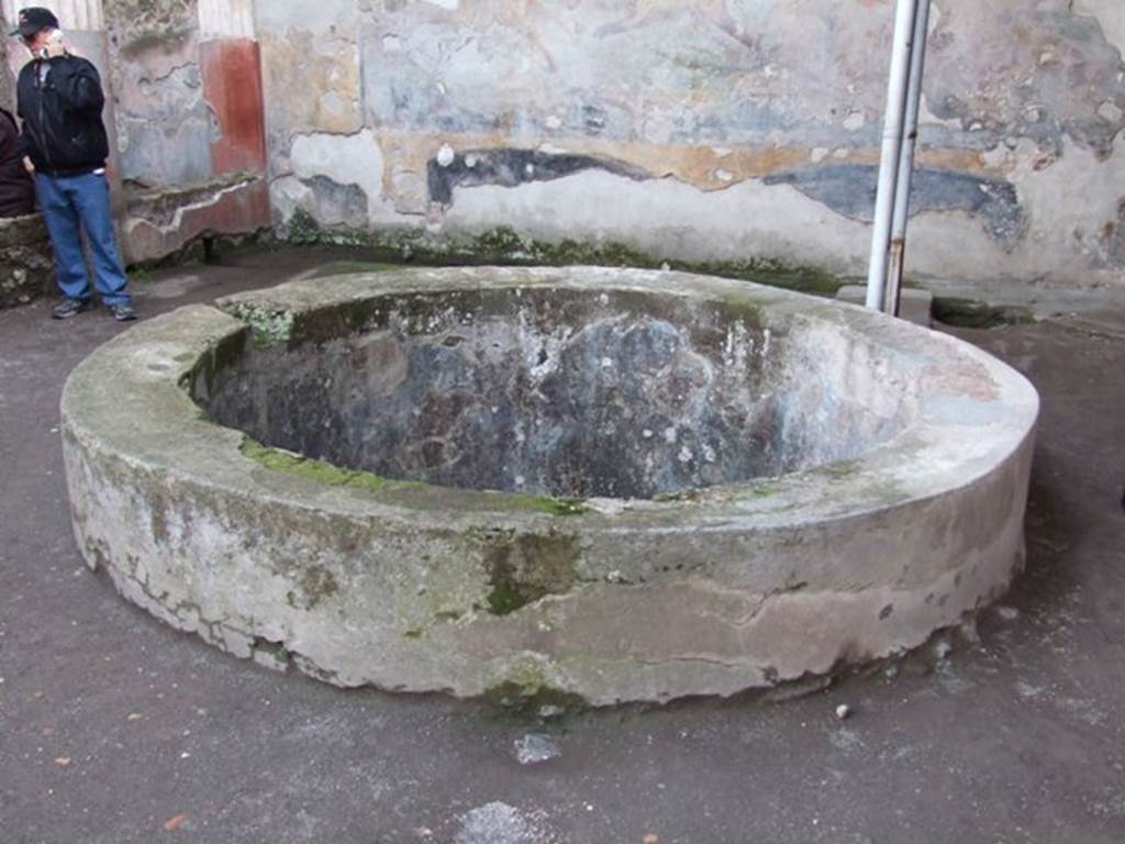 VII.4.48 Pompeii. December 2007. Peristyle. Pool.