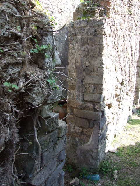 VII.4.56 Pompeii. March 2009. Doorway to Room 8. Staircase.