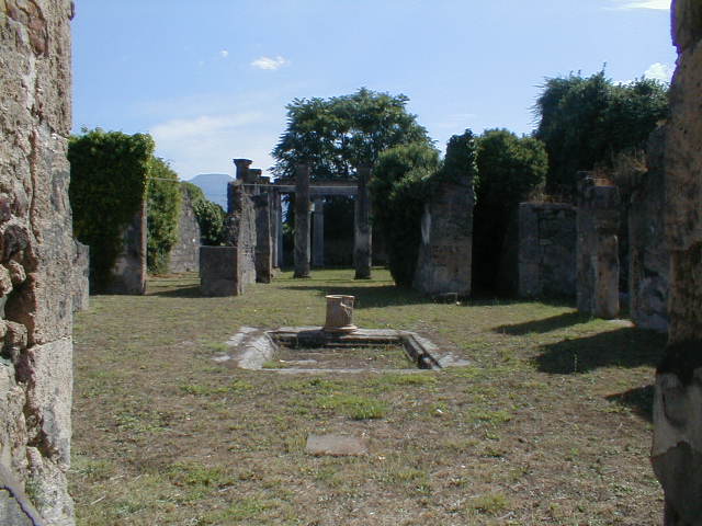 VII.4.57 Pompeii. March 2009. Room 2, north wall of oecus.