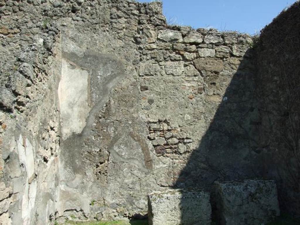 VII.4.57. Pompeii. March 2009. Room 6. Ala. East wall.