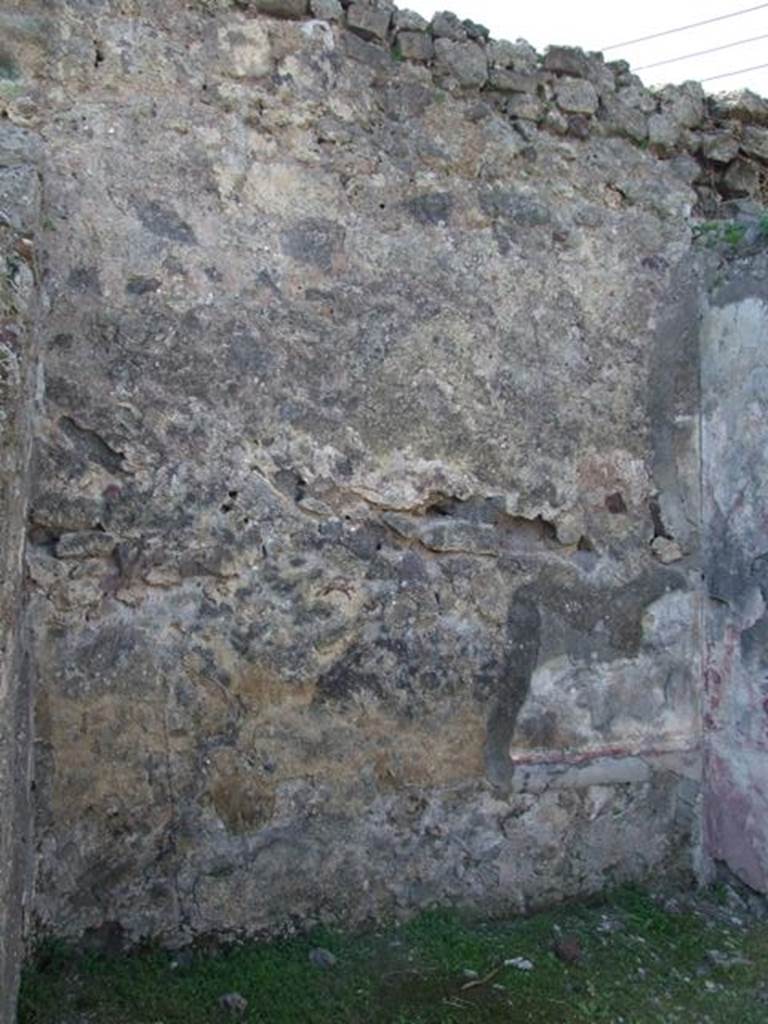 VII.4.57. Pompeii. March 2009. Room 10. Cubiculum. West wall.