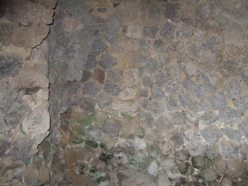 VII.5.29 Pompeii. View through rear door into void under steps of VII.5.1.
Rear room with latrine. See Associazione Internazionale Amici di Pompei: Quaderni di Studi Pompeiani, 1/2007. Barattolo, A and Romaldi, F: Insula VII.5 � Una rilettura ragionata dei documenti grafici. (p.127-146, Fig 25 niche and latrine, Fig 26 terracotta at the bottom of the niche for the latrine)
