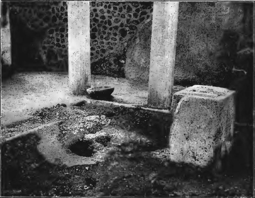VII.6.28 Pompeii. Found 10th April 1762 in cubiculum 8. Detail from wall painting of scenes from stories of Dionysus.
