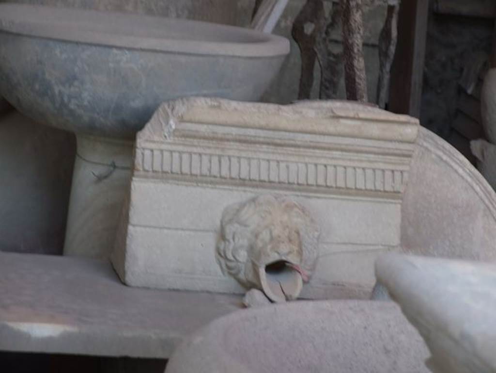 VII.7.29 Pompeii. March 2009. Decorative Waterspout.