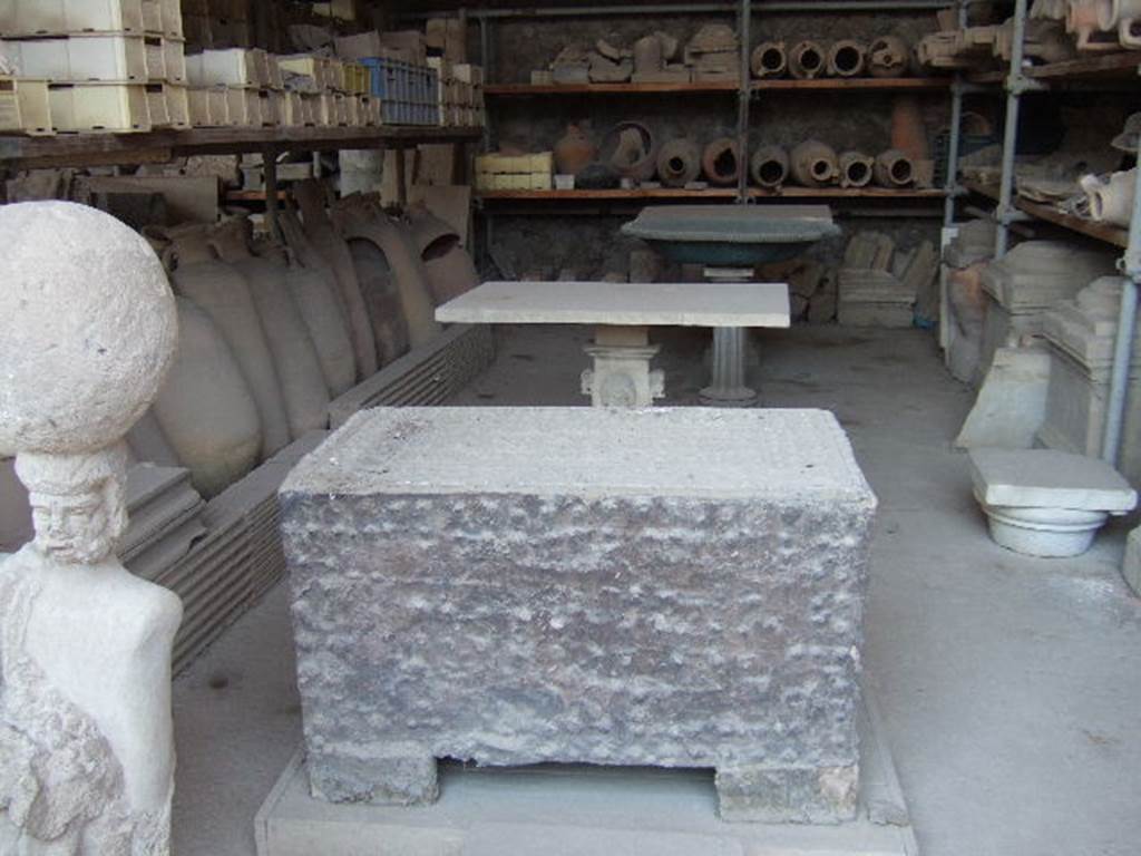 VII.7.29 Pompeii. May 2006. Items in storage.