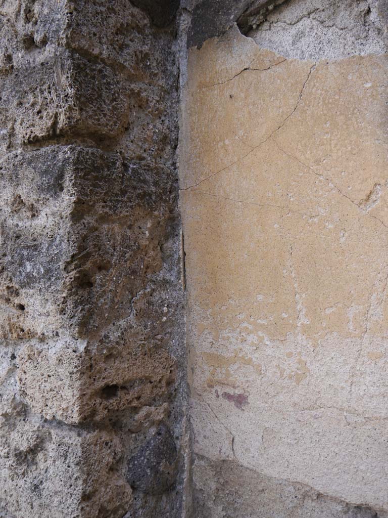 VII.8.01 Pompeii. September 2018. Painted decoration in south-west corner on south wall.
Foto Anne Kleineberg, ERC Grant 681269 DÉCOR.
