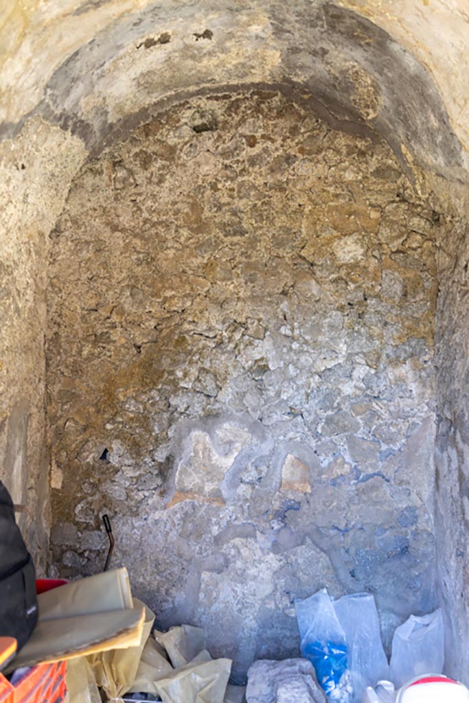 VII.8.1 Pompeii. October 2023.
North wall of room on east side of north wall. Photo courtesy of Johannes Eber.