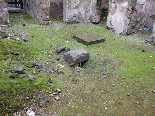 VII.11.14 Pompeii. March 2009. Room 7. Tablinum. West wall.
