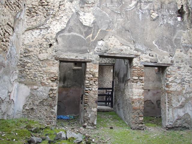 VII.11.14 Pompeii. March 2009. Room 8. Atrium. West wall.