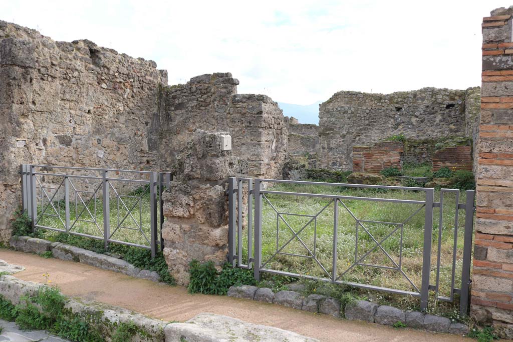VII.12.2 Pompeii. September 2005. Looking towards east wall and south-east corner.