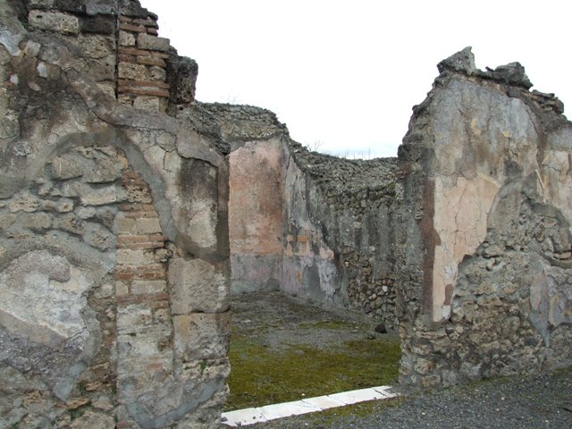 VII.14.5 Pompeii. March 2009. Room 10. West wall with window to garden.