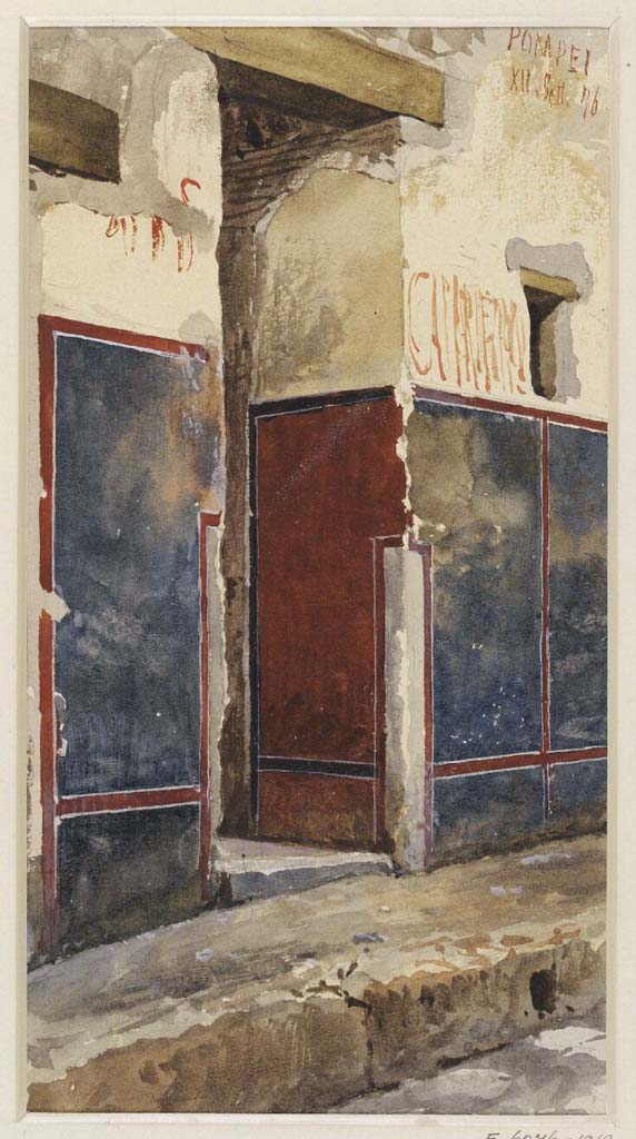 VII.15.1 Pompeii.  December 2007.  Cubiculum on west side of entrance.
