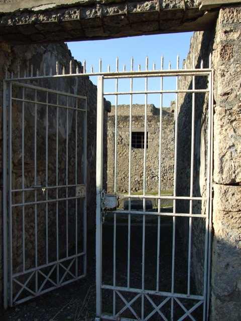 VII.15.13 Pompeii. December 2007. Staircase on east side of entrance.