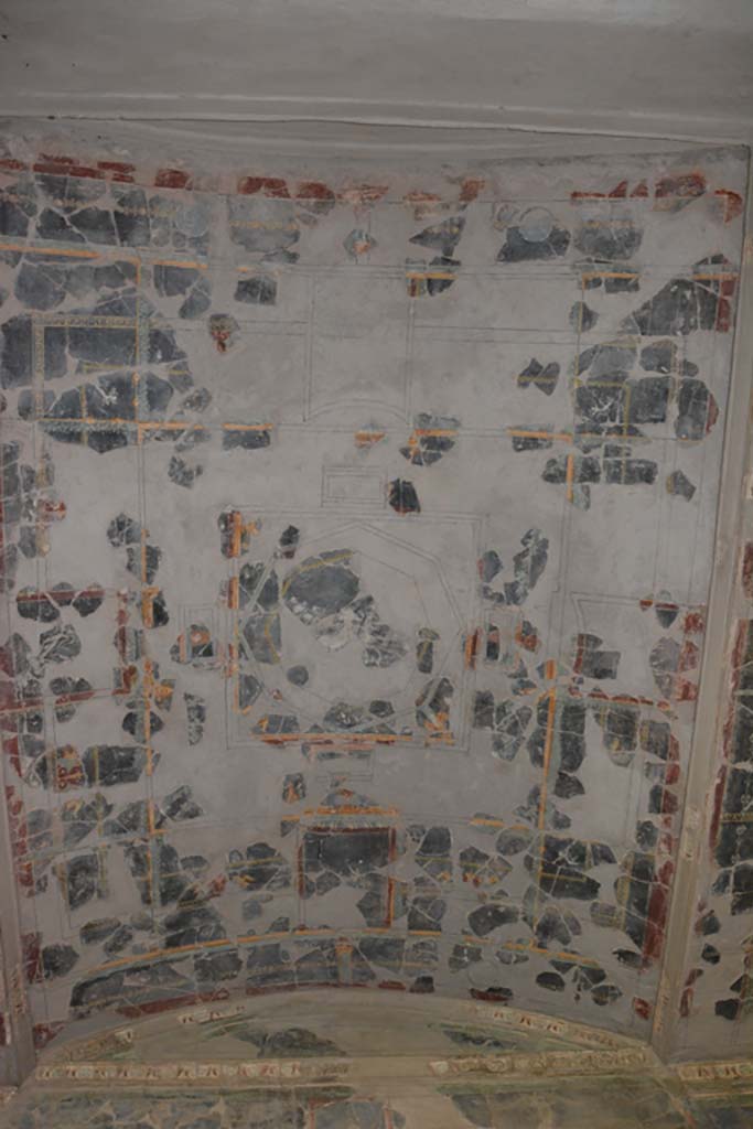 VII.16.22 Pompeii. October 2018. Room 58, detail of ceiling.
Foto Annette Haug, ERC Grant 681269 DÉCOR.