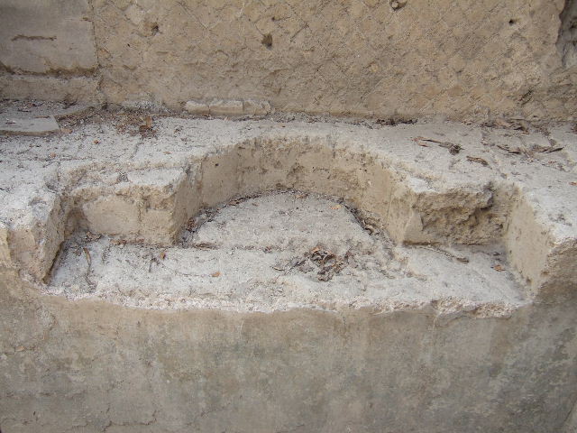VII.16.a Pompeii. September 2005. Room 9, north wall. Naval scene..