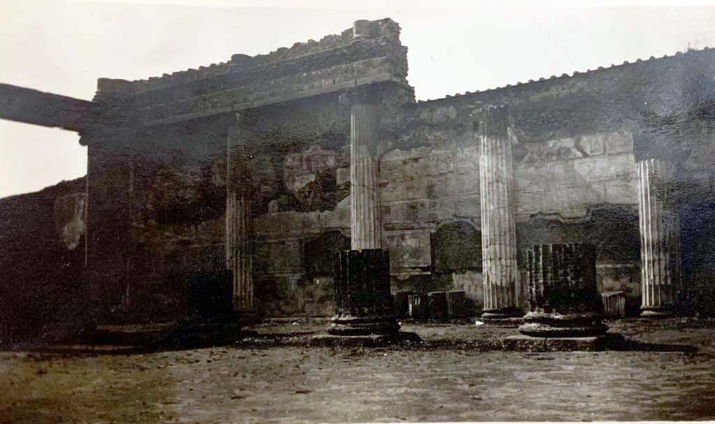 VIII.1.1 Pompeii. May 1934. From an album of the Nierhoff family vacation.
Looking towards north-west corner. Photo courtesy of Rick Bauer.