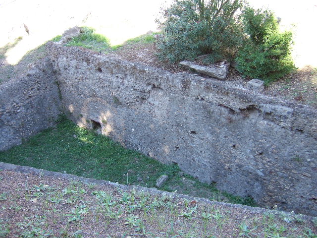 VIII.1.a Pompeii. September 2011. Looking south-east along portico. Photo courtesy of Michael Binns.