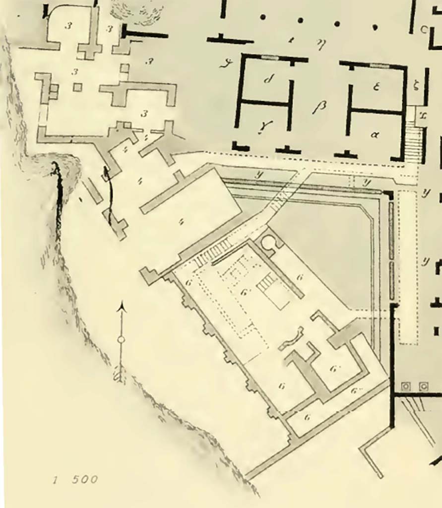 VIII.2.16 Pompeii. Bullettino dell�Instituto di Corrispondenza Archeologica (DAIR), 7, 1892, tav. 1, (part).