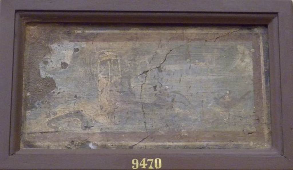 VIII.2.28 Pompeii. Found on 27th October 1758. Wall painting of landscape with buildings next to a river with fishermen on the rocks. Now in Naples Archaeological Museum. Inventory number 9470.
See Pagano, M. and Prisciandaro, R., 2006. Studio sulle provenienze degli oggetti rinvenuti negli scavi borbonici del regno di Napoli. Naples : Nicola Longobardi. (p.28) PAH I, add.,138-139.
