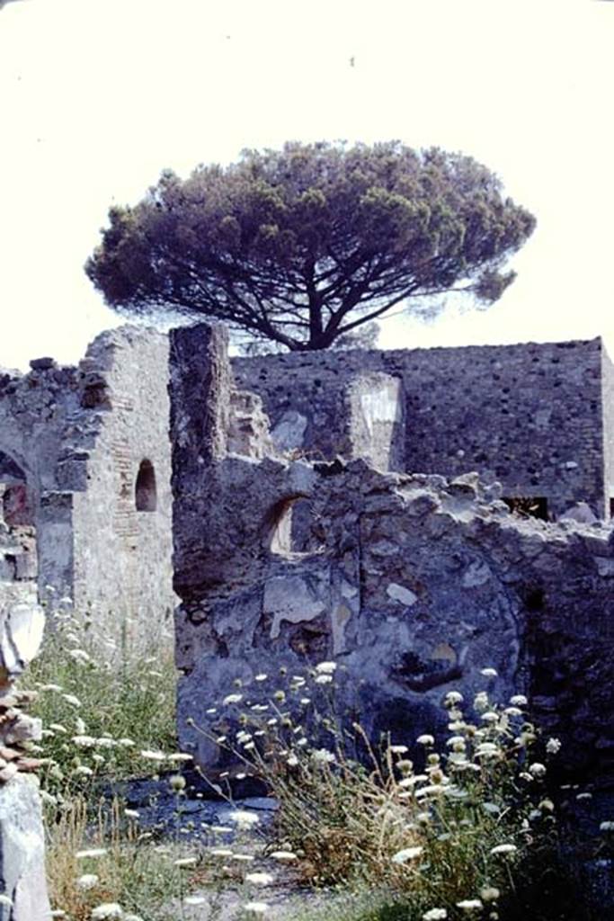 VIII.3.21 Pompeii. 1968. Looking east from room 2 to wall of room 3 with niche.
On the left is the north wall of room (4) with another niche. Photo by Stanley A. Jashemski.
Source: The Wilhelmina and Stanley A. Jashemski archive in the University of Maryland Library, Special Collections (See collection page) and made available under the Creative Commons Attribution-Non-Commercial License v.4. See Licence and use details.
J68f1181