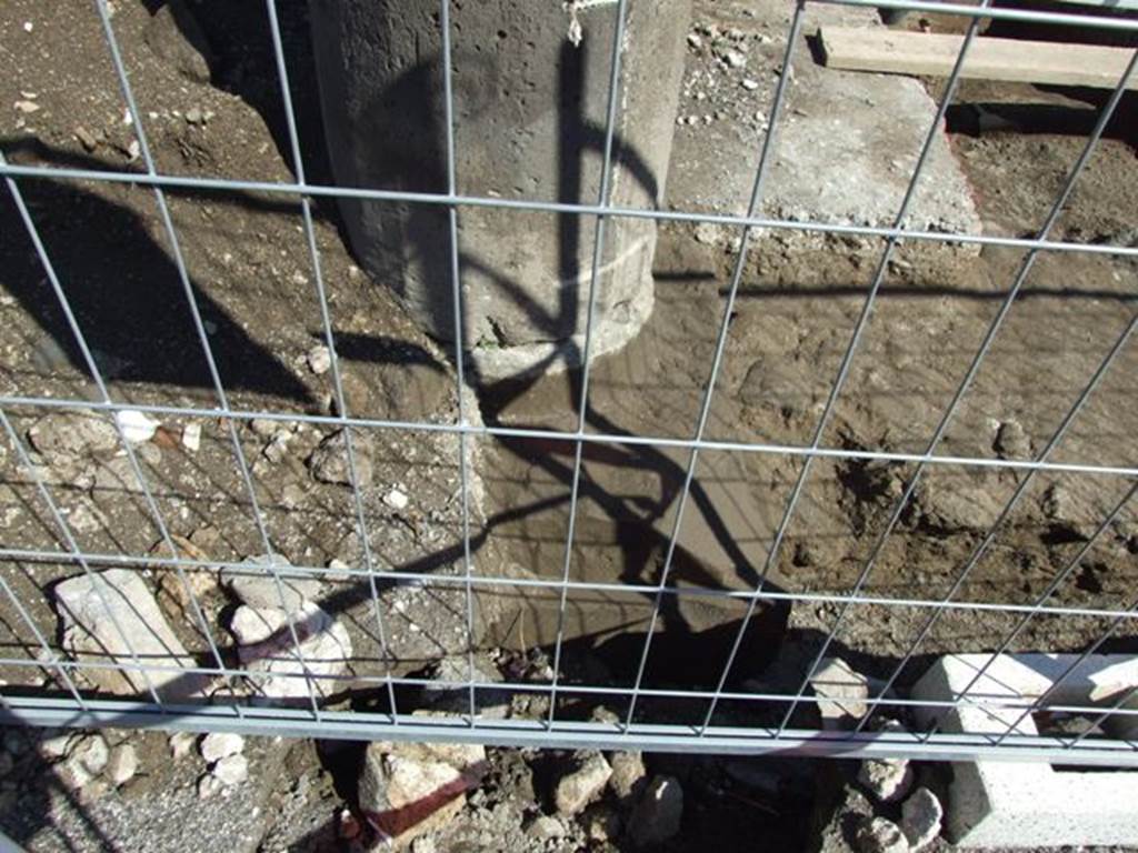 VII.3.32 Pompeii. March 2009. Excavation on the east side of the Forum.