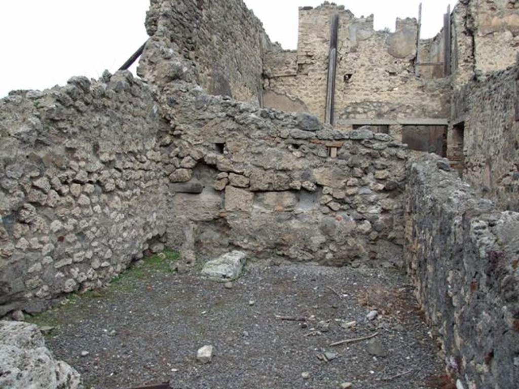 VIII.4.38 Pompeii. Shop. December 2007. North wall.