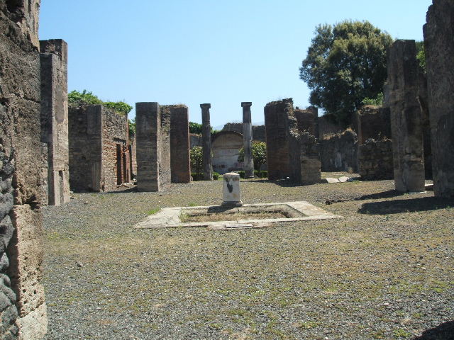 VIII.5.2 Pompeii. March 2009. Room 3, looking north towards east end of north wall.