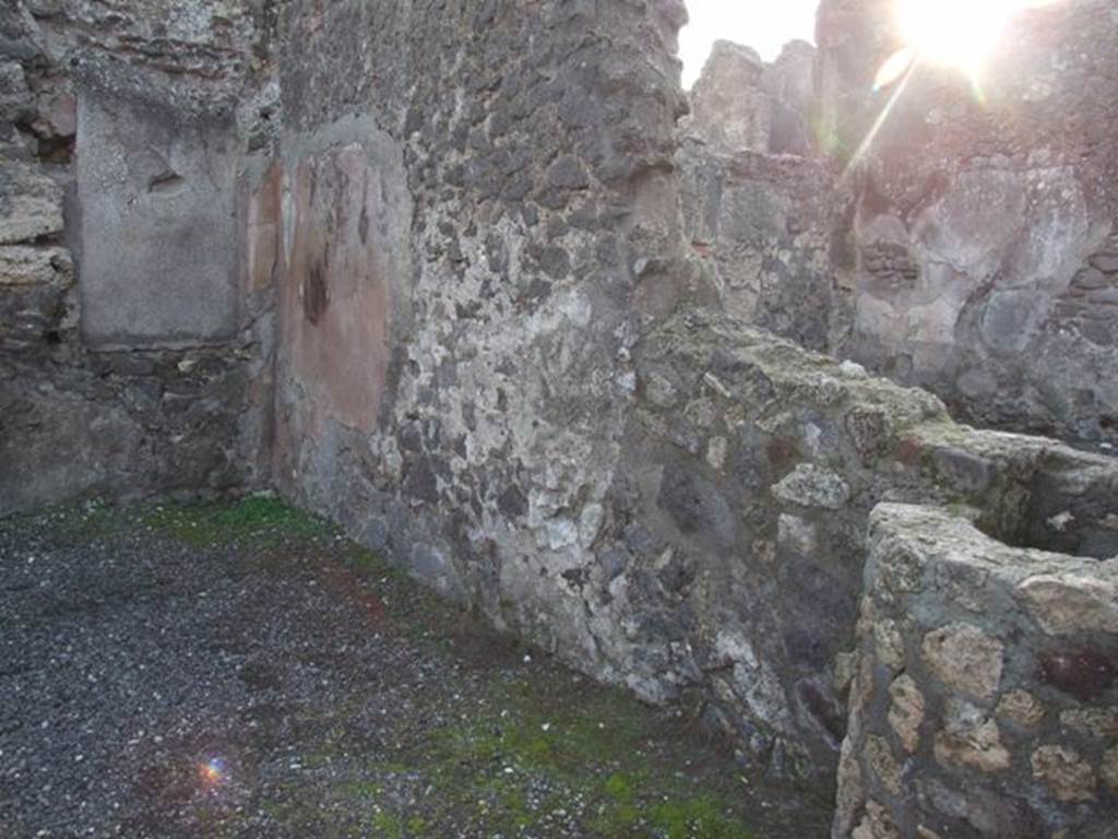 VIII.5.4 Pompeii. Shop. December 2007. West wall.