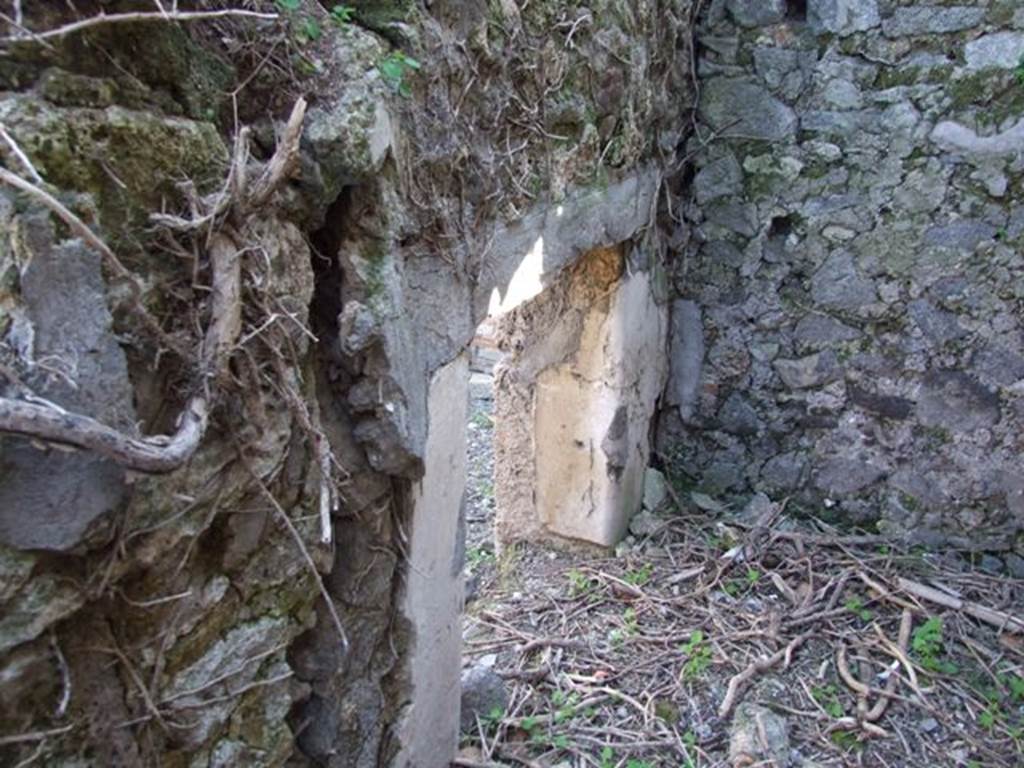 VIII.5.9 Pompeii. March 2009. Room 17. Small doorway in North wall.