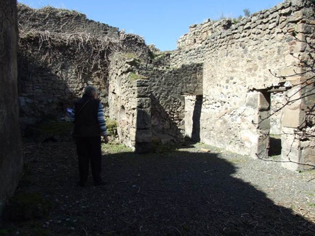 VIII.5.9 Pompeii. March 2009. Room 20. Looking west, towards Room 21, Kitchen, Rooms 22 and 23.