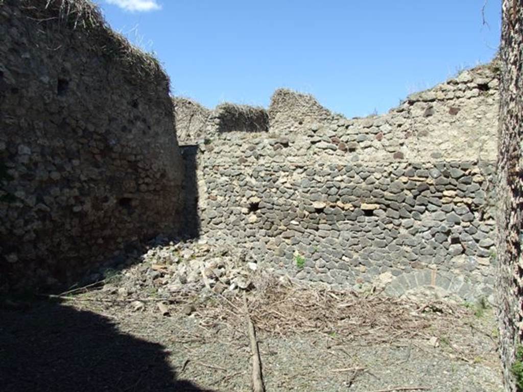 VIII.5.39 Pompeii. March 2009. Room 6, north wall of small garden area. Looking north.