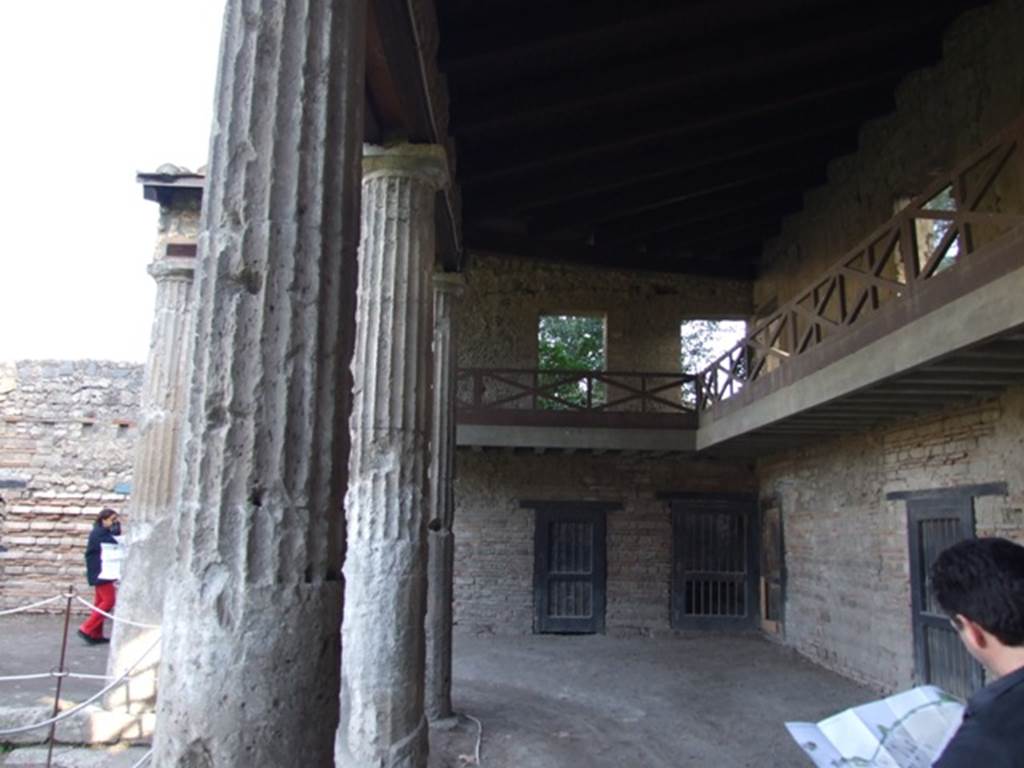 VIII.7.16 Pompeii.  Looking east along south side towards south east corner.