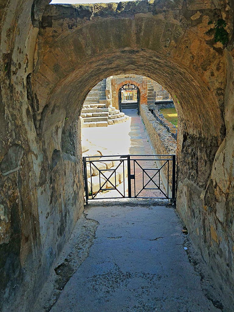 VIII.7.19 Pompeii. September 2024.
Looking east through doorway, from west end. Photo courtesy of Giuseppe Ciaramella.