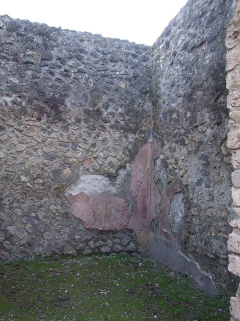 VIII.7.28 Pompeii. March 2009. West wall of sleeping room.