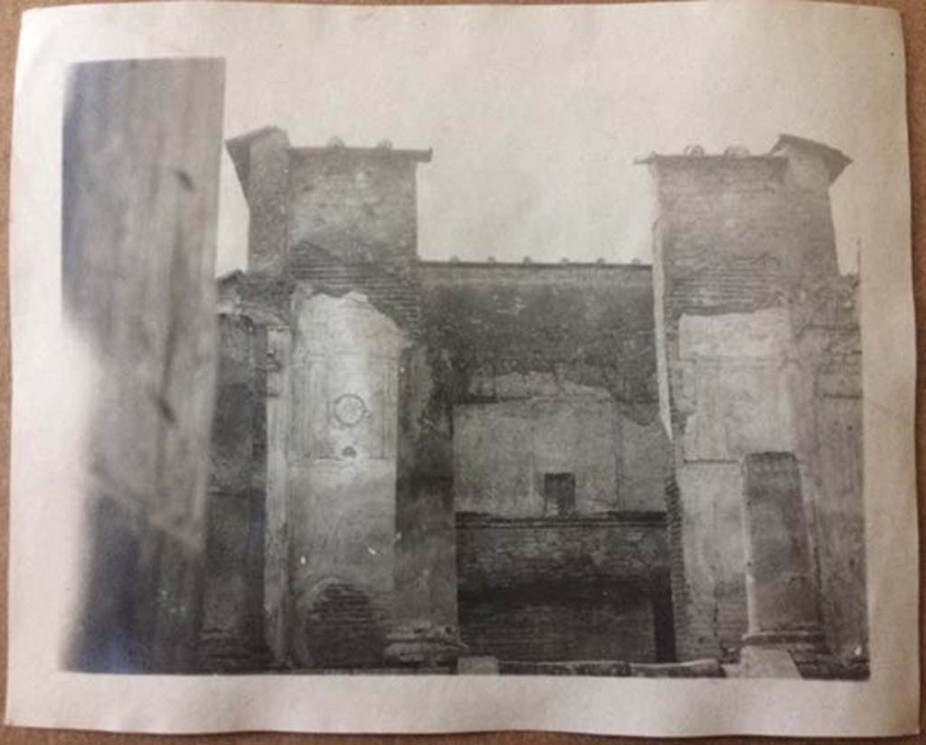 VIII.7.28 Pompeii. August 27, 1904. Looking west towards cella. Photo courtesy of Rick Bauer.