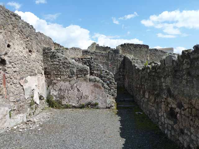 IX.1.1 Pompeii. May 2010. North-east corner of rear room.