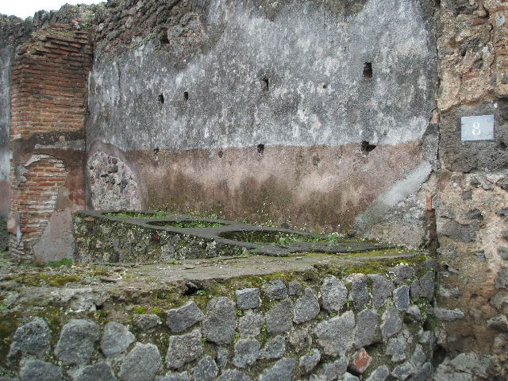 IX.1.8 Pompeii. December 2007. Threshold or sill.
