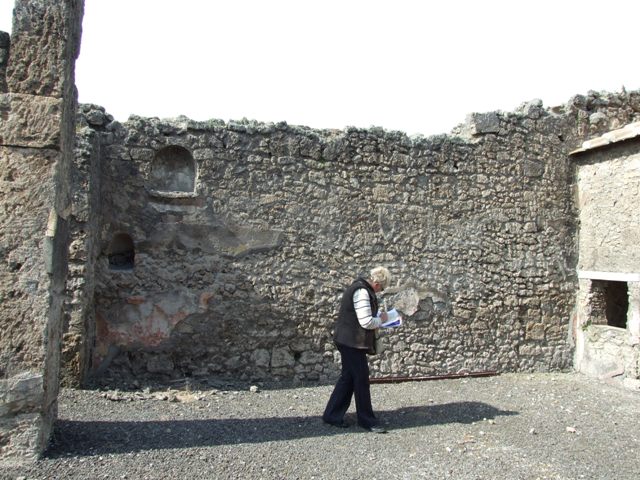 IX.2.17 Pompeii. March 2009. Room 6, Corridor leading to Garden area, at rear.