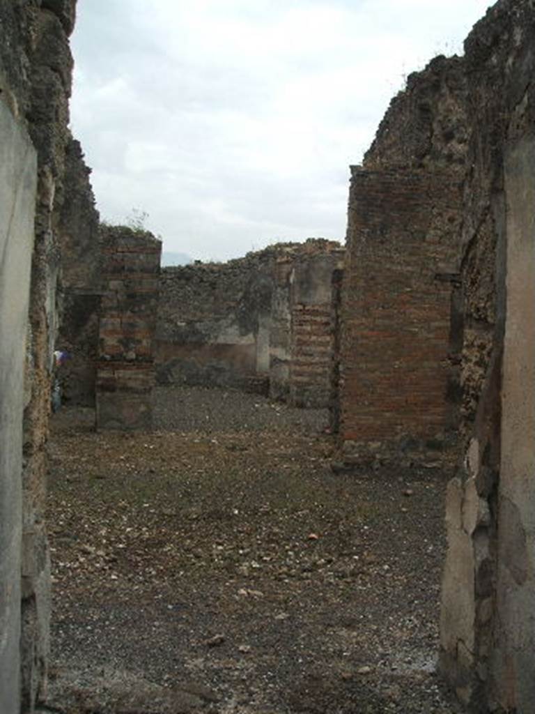 IX.2.21 Pompeii. March 2009. Room 2. East wall, and south east corner.