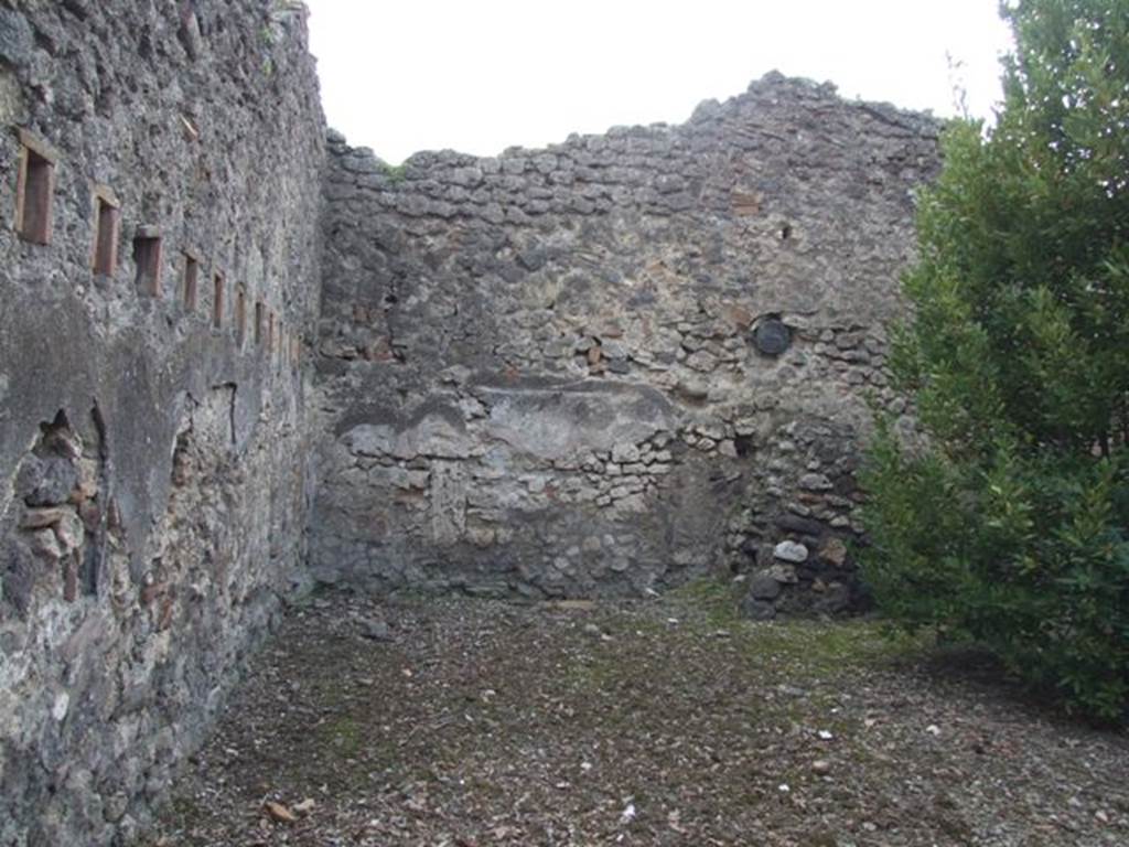 IX.2.24 Pompeii. March 2009. South west corner of yard, or possibly another room.