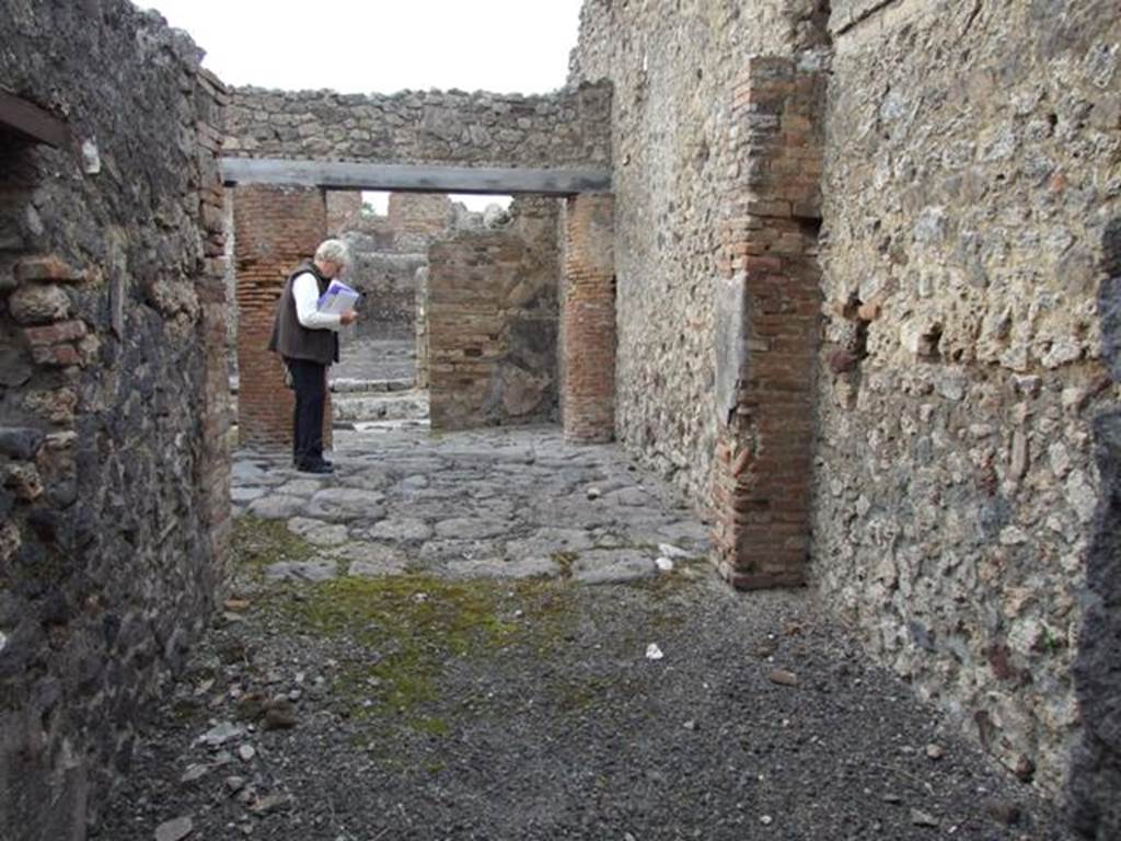 IX.2.24 Pompeii. March 2009. Looking north to entrance rooms.