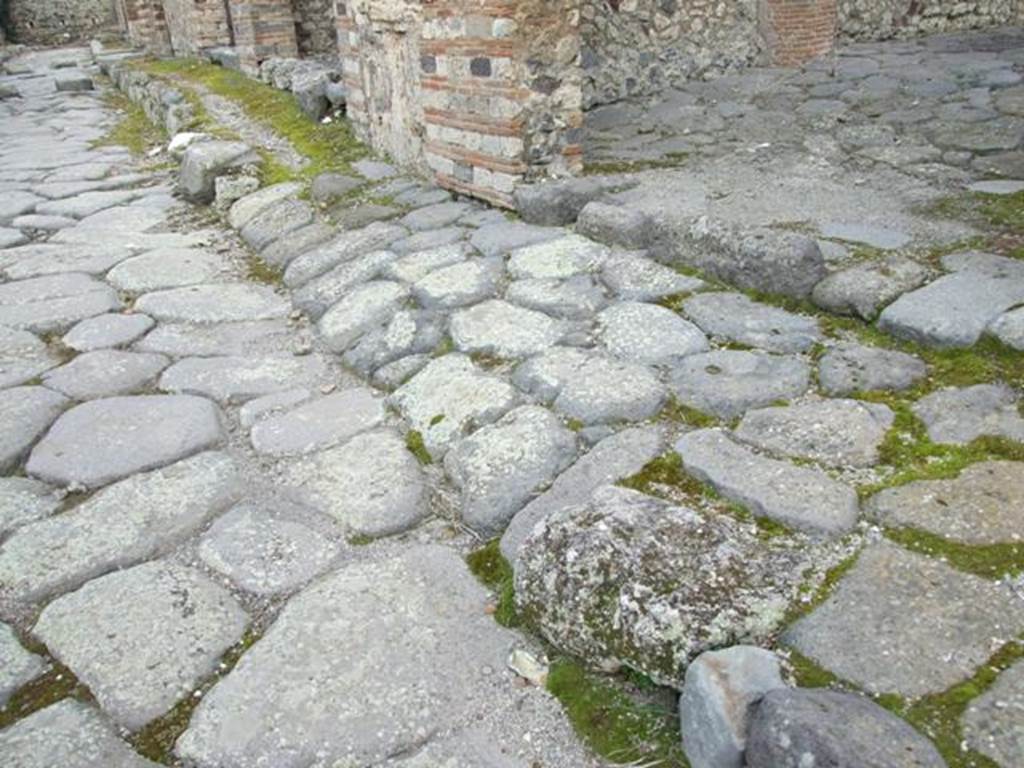 IX.2.24 Pompeii. March 2009. Ramp in road.