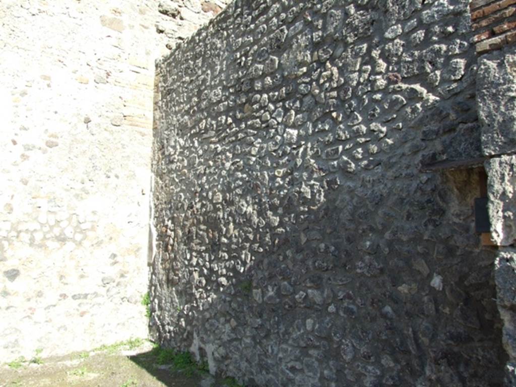IX.3.4 Pompeii. May 2010. North-east corner of rear room.