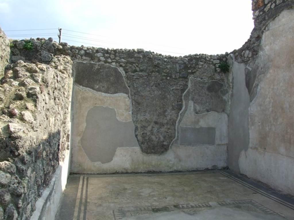 IX.3.5 Pompeii. March 2009. Room 25. exedra, south wall.